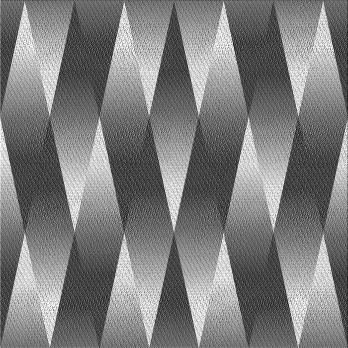 Round Patterned Dark Gray Rug, pat733gry