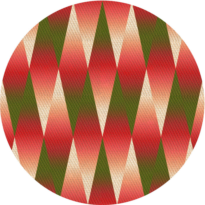 Square Patterned Bronze Brown Rug, pat733org