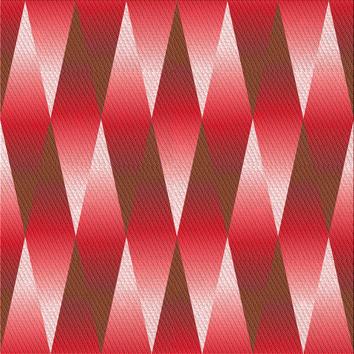 Round Patterned Red Rug, pat733rd