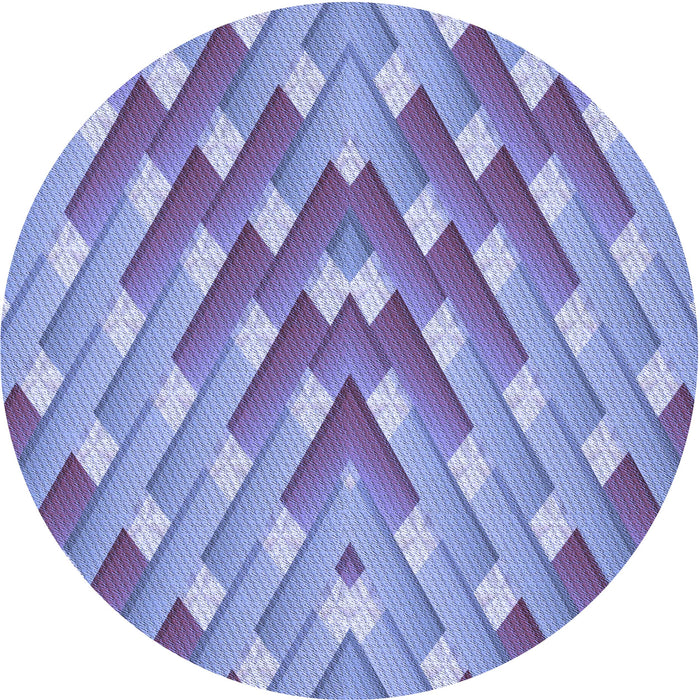 Square Patterned Slate Blue Rug, pat734blu