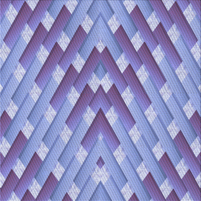 Round Patterned Slate Blue Rug, pat734blu