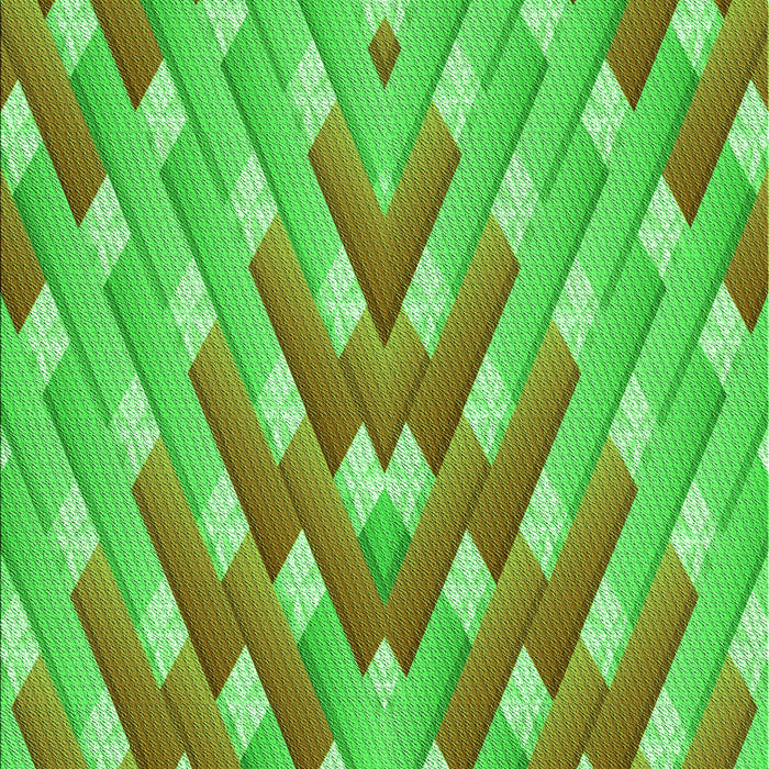 Patterned Neon Green Rug, pat734grn