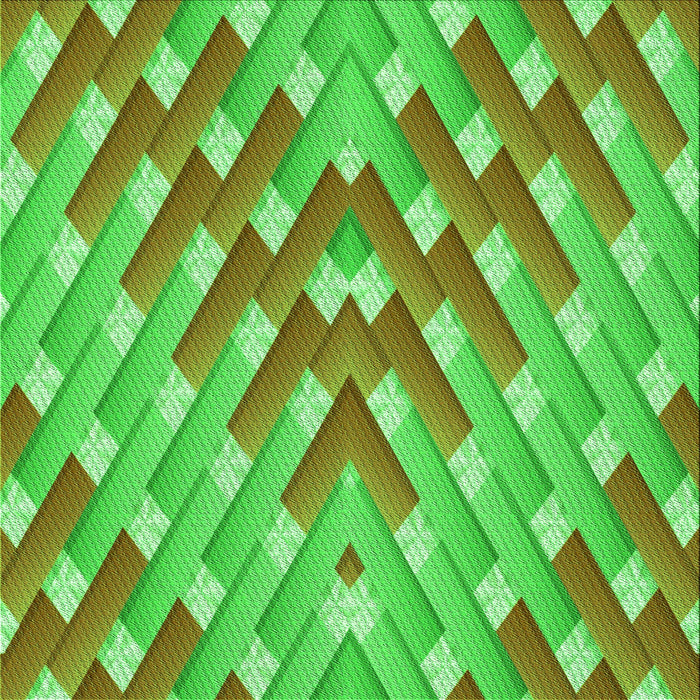 Round Patterned Neon Green Rug, pat734grn