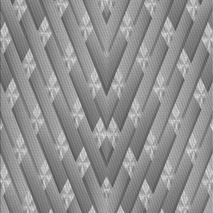 Patterned Dark Gray Rug, pat734gry