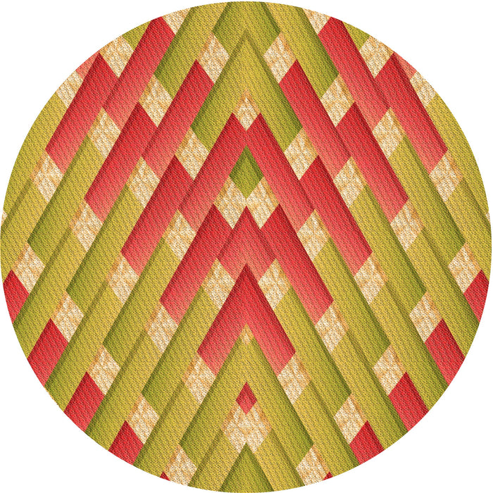 Square Machine Washable Transitional Golden Brown Yellow Rug in a Living Room, wshpat734org