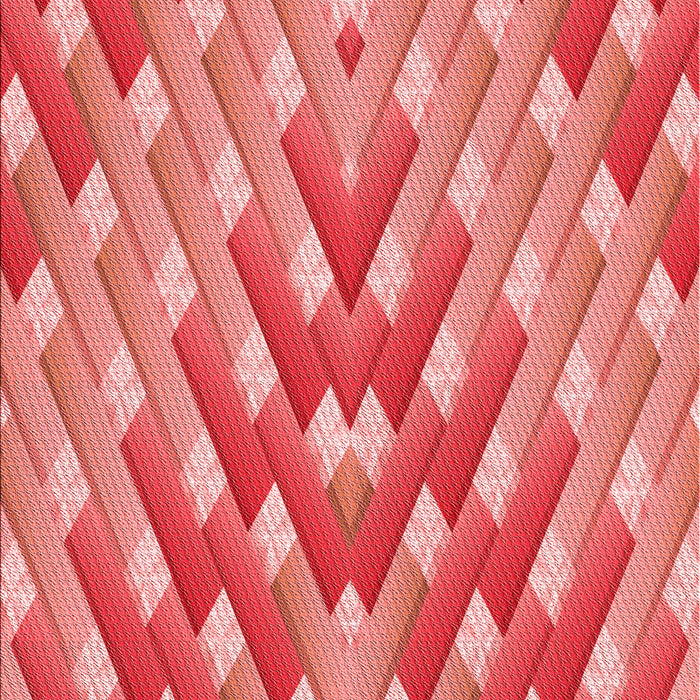 Patterned Red Rug, pat734rd