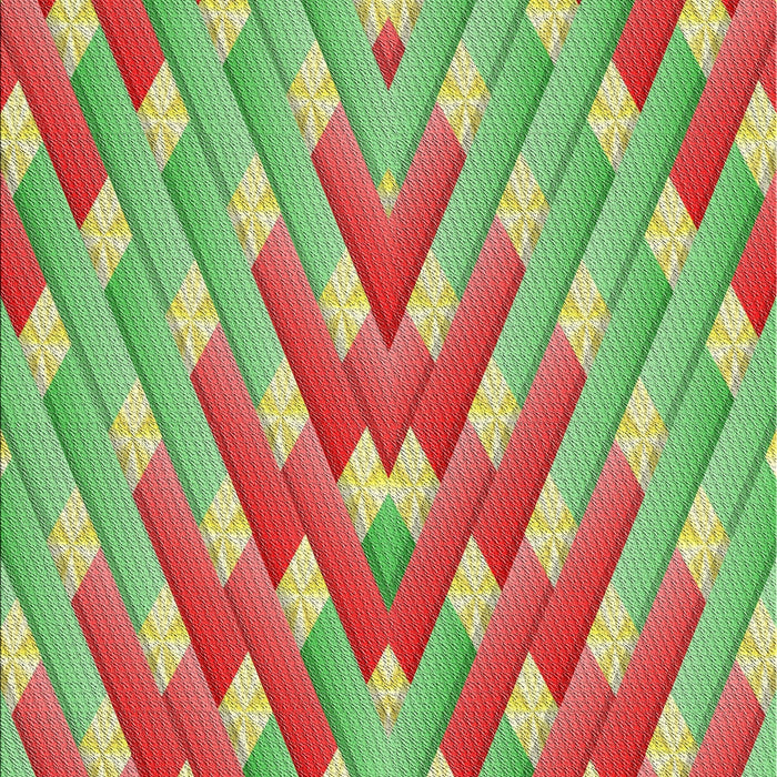 Patterned Red Novelty Rug, pat734