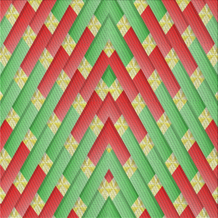 Square Patterned Red Novelty Rug, pat734