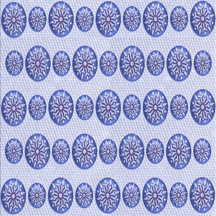 Patterned Blue Rug, pat735blu