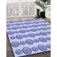 Patterned Blue Rug, pat735blu