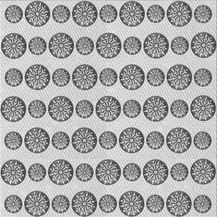 Round Machine Washable Transitional Silver Gray Rug, wshpat735gry