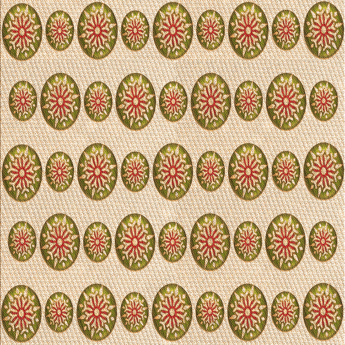 Patterned Khaki Gold Rug, pat735org