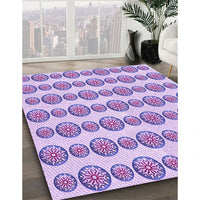 Patterned Blossom Pink Rug, pat735pur