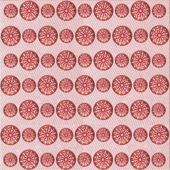 Round Patterned Pink Rug, pat735rd