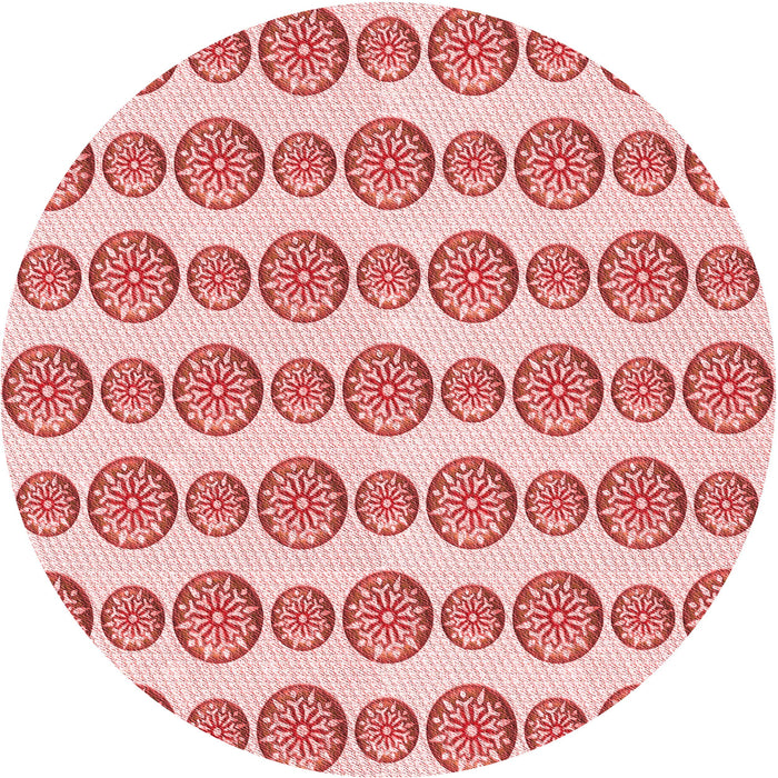 Square Patterned Pink Rug, pat735rd