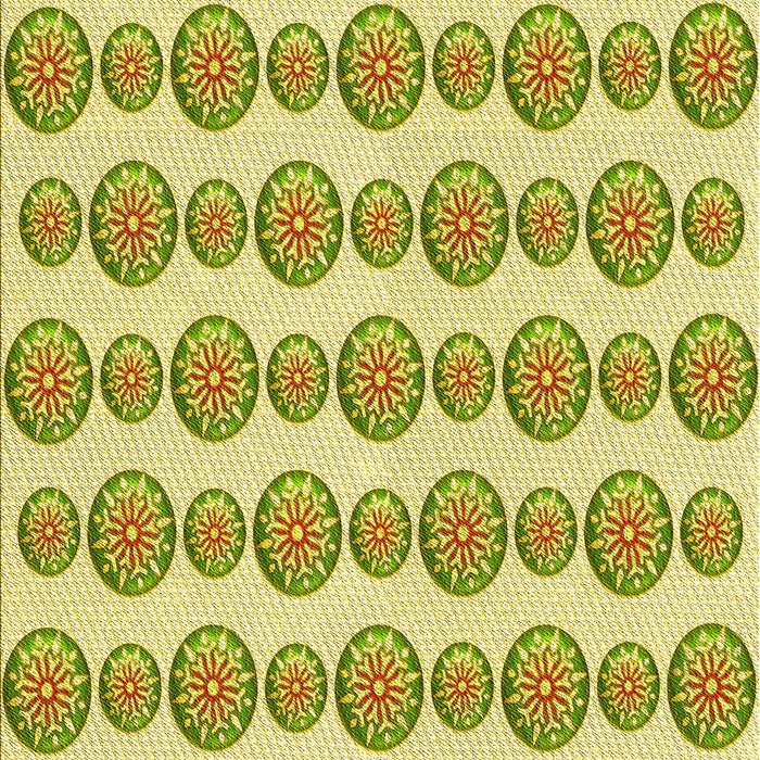 Patterned Dark Golden Brown Rug, pat735yw