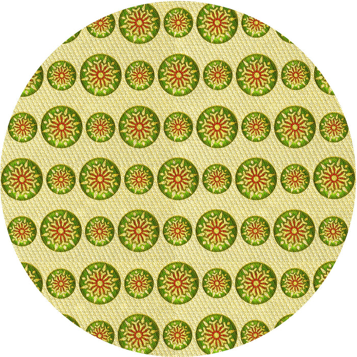 Square Machine Washable Transitional Dark Golden Brown Rug in a Living Room, wshpat735yw