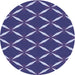 Square Patterned Medium Slate Blue Rug, pat736blu