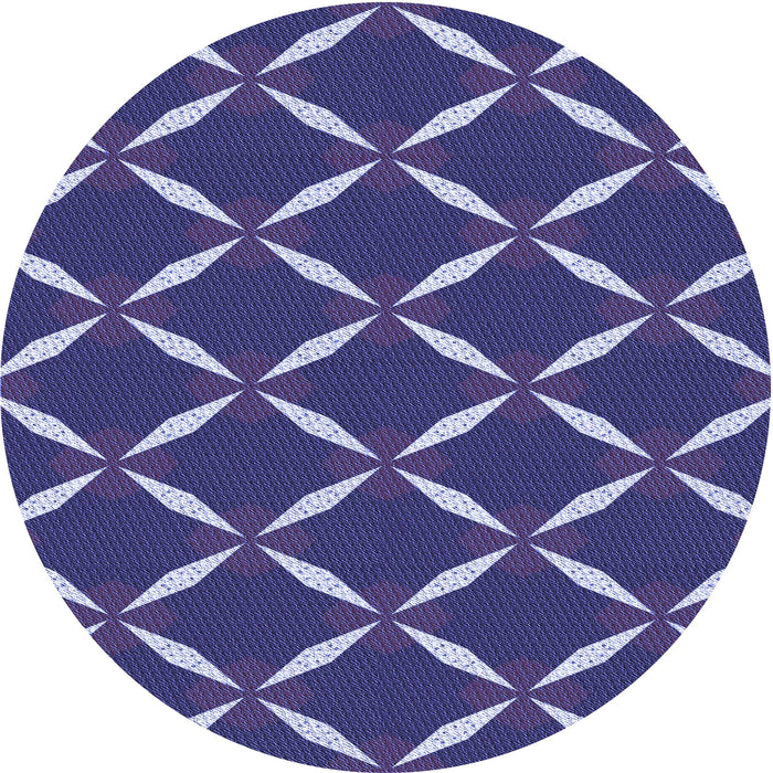 Square Machine Washable Transitional Medium Slate Blue Rug in a Living Room, wshpat736blu