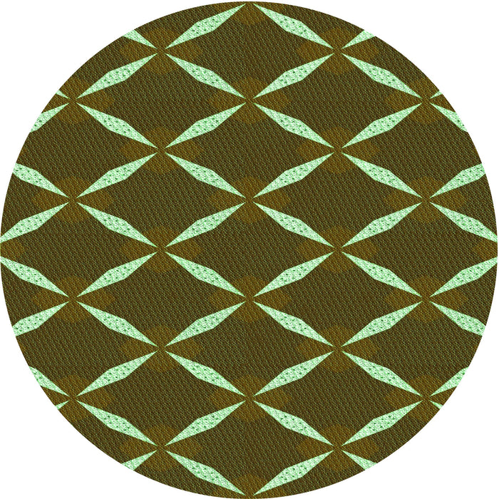 Square Machine Washable Transitional Green Rug in a Living Room, wshpat736grn