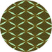 Square Machine Washable Transitional Green Rug in a Living Room, wshpat736grn