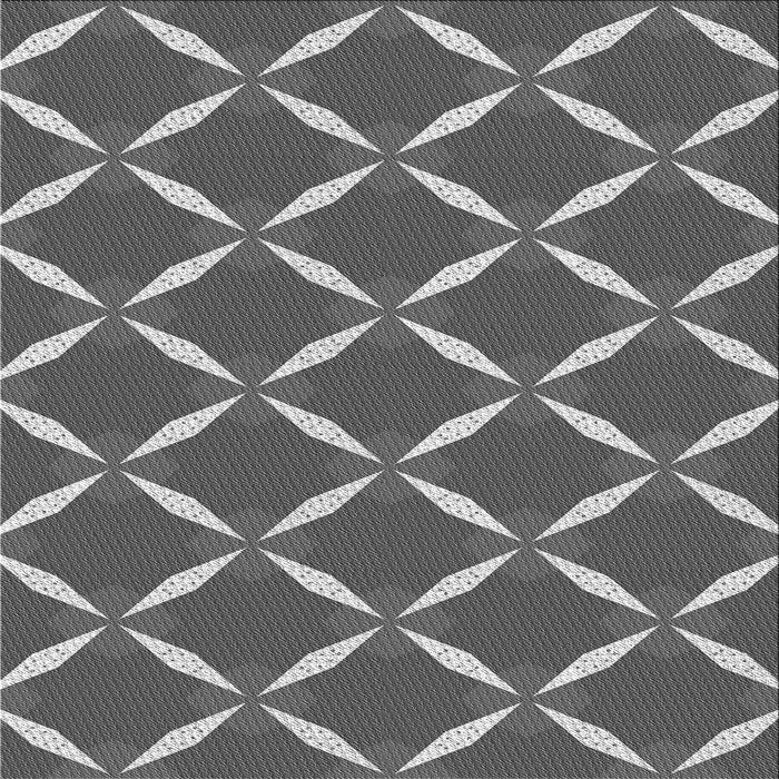 Round Patterned Gray Rug, pat736gry