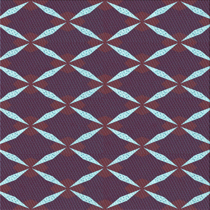 Round Patterned Plum Purple Rug, pat736lblu