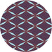 Square Patterned Plum Purple Rug, pat736lblu