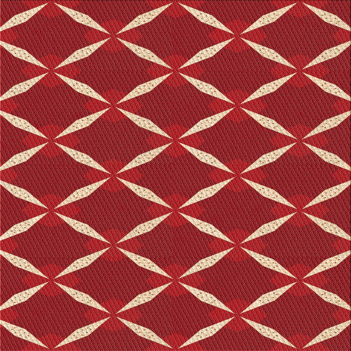 Round Machine Washable Transitional Red Rug, wshpat736org