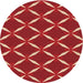 Square Patterned Red Rug, pat736org