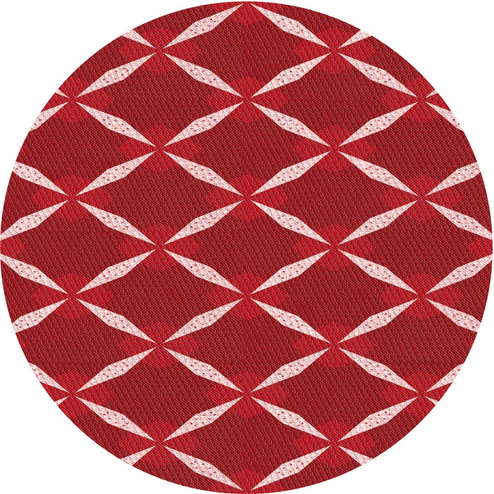 Square Machine Washable Transitional Red Rug in a Living Room, wshpat736rd