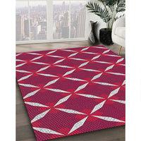 Patterned Pink Novelty Rug, pat736