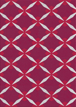 Patterned Pink Novelty Rug, pat736