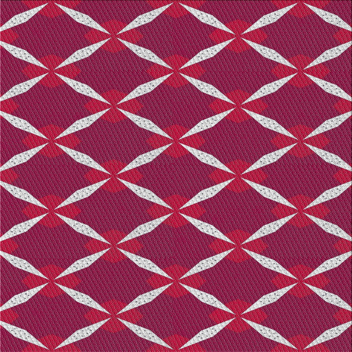 Square Patterned Pink Novelty Rug, pat736