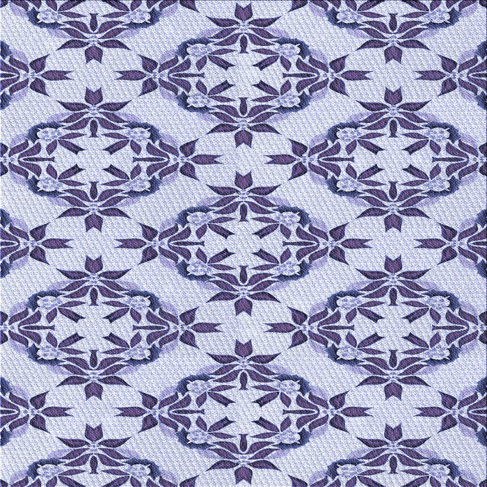 Round Machine Washable Transitional Blue Rug, wshpat737blu