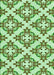 Patterned Light Green Rug, pat737grn