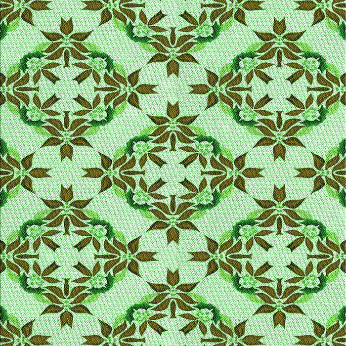 Patterned Light Green Rug, pat737grn