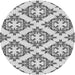 Square Patterned Gray Rug, pat737gry