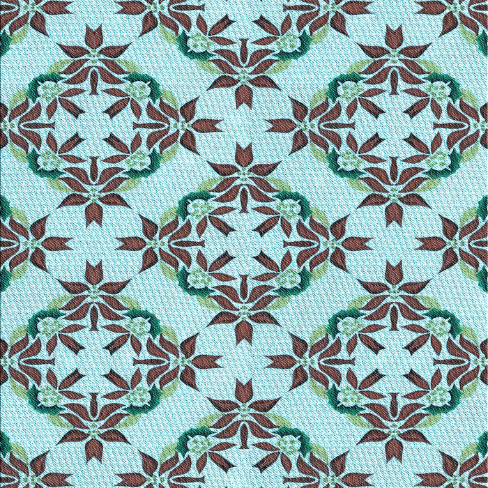 Patterned Blue Rug, pat737lblu