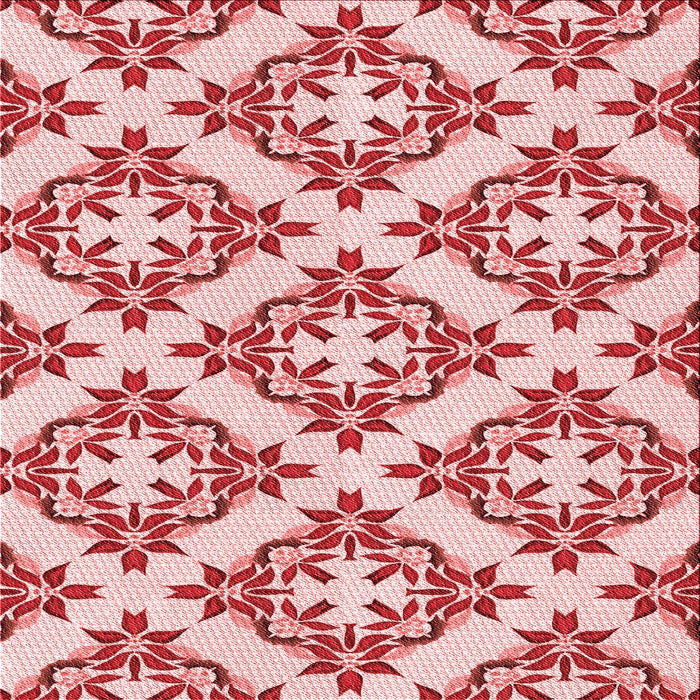 Round Machine Washable Transitional Pink Rug, wshpat737rd