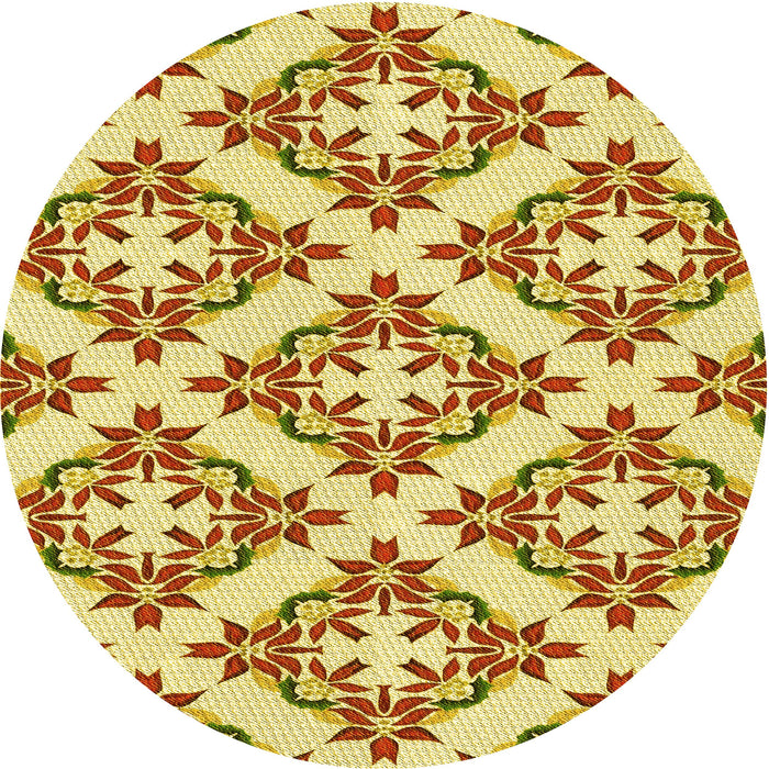 Square Machine Washable Transitional Sedona Brown Rug in a Living Room, wshpat737yw