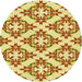 Square Patterned Sedona Brown Rug, pat737yw