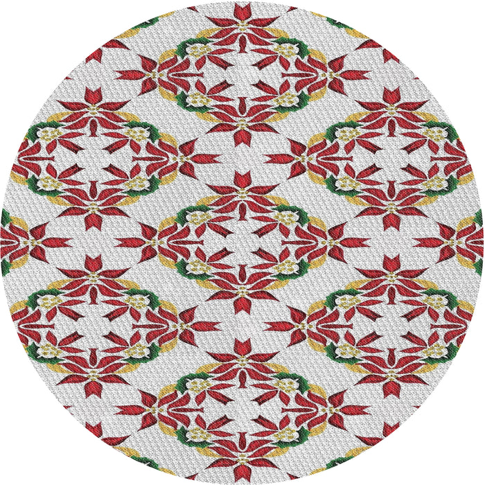 Sideview of Patterned Chestnut Brown Novelty Rug, pat737