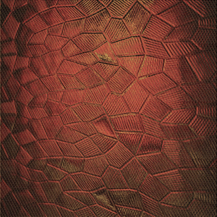 Round Patterned Mahogany Brown Rug, pat738brn