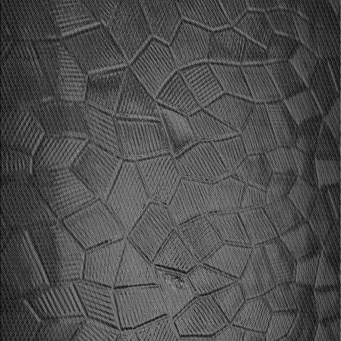 Patterned Charcoal Black Rug, pat738gry