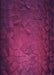 Patterned Medium Violet Red Pink Rug, pat738pur