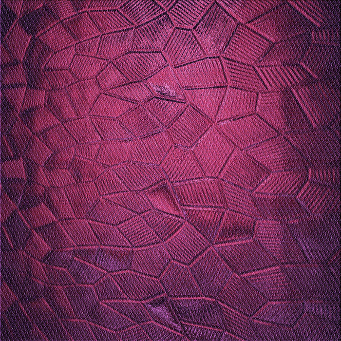 Round Patterned Medium Violet Red Pink Rug, pat738pur