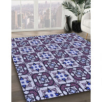 Patterned Blue Rug, pat739blu