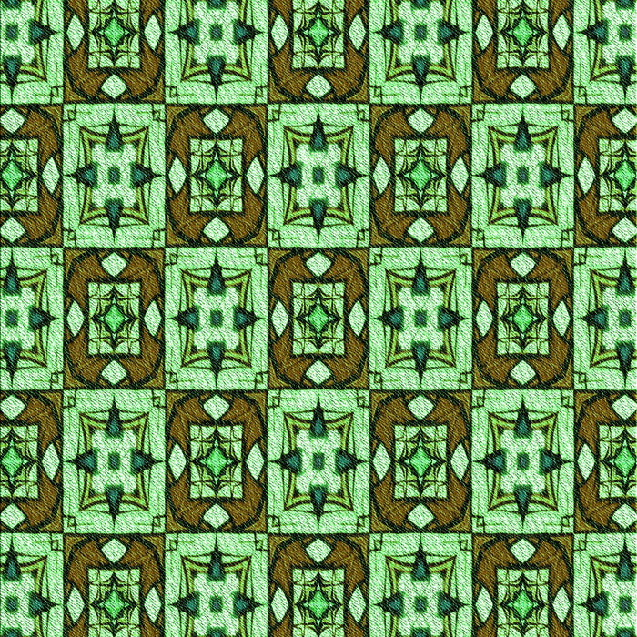 Machine Washable Transitional Green Rug, wshpat739grn