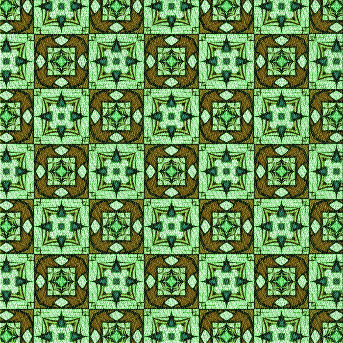 Round Machine Washable Transitional Green Rug, wshpat739grn